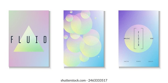 Gradient Shape. Violet Texture Abstract Set. Cyberpunk Trend Template. Noise Minimal Design. Memphis Elements. Elegant Placard. Triangle Background. Blue Gradient Shape