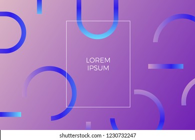 gradient shapes composition. Geometric background with figures. EPS 10