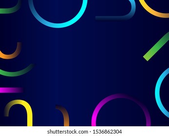 Gradient shapes composition. Geometric background with figures. Minimal geometric background. Simple shapes with trendy gradients. EPS 10
