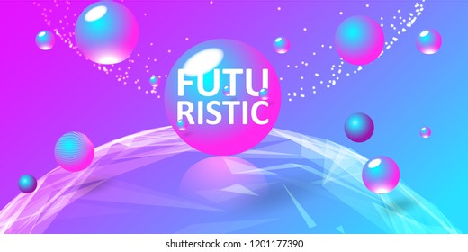 Gradient shapes composition. Liquid color background design. Creative vector concept. Futuristic design posters. 