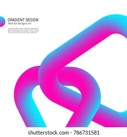 Gradient shapes design bright abstract vector background