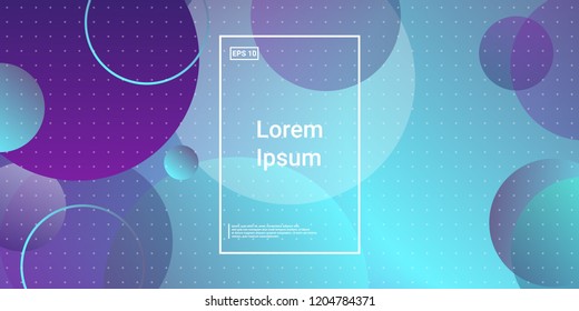 Gradient shapes Glow Effect. Cool round gradient shapes. Vanishing circles merging. Digital Bright Geometric Element Brochure, Website, Design. Simple Vibrant Composition. Vector illustration Eps10.