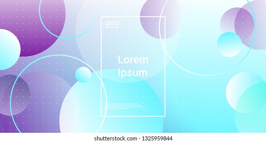 Gradient shapes Glow Effect. Cool round gradient shapes. Vanishing circles merging. Digital Bright Geometric Element Brochure, Website, Design. Simple Vibrant Composition. Vector illustration Eps10.