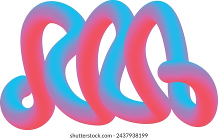 Gradient shapes. Modern abstract pattern