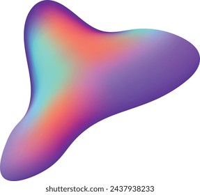 Gradient shapes. Modern abstract pattern