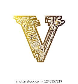 Gradient shifted font.