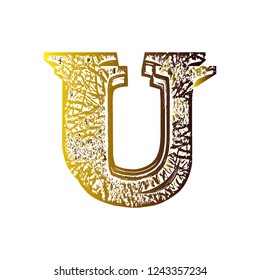 Gradient shifted font.