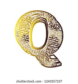 Gradient shifted font.