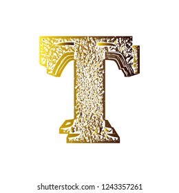 Gradient shifted font.