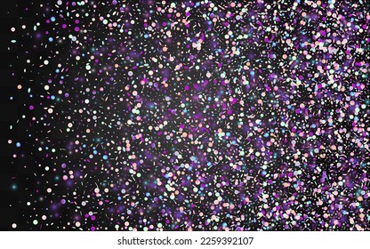 Gradient Shine Happy Vector Transparent Background. Colored Decoration Circle Design. FallingFestive Pattern. Colorful Top Wallpaper.