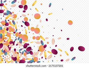 Gradient Shine Invitation Panoramic Transparent Background. Multicolored Carnaval Round Illustration. Celebrate Texture. Holographic Independence Card.