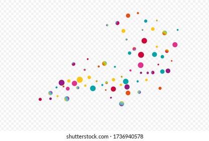 Gradient Shine Transparent Transparent Background. Hologram Carnival Round Wallpaper. Invitation Postcard. Colorful Celebration Design.