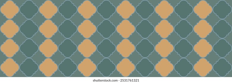 Gradient Shiny Pattern. Geometric Trellis Tile. Elegant Seamless Persian Border. Quatrefoil Moroccan Ethnic Tesselation. Silver Arabesque Texture. Cool Oriental Pattern. Modern Geo Curved.