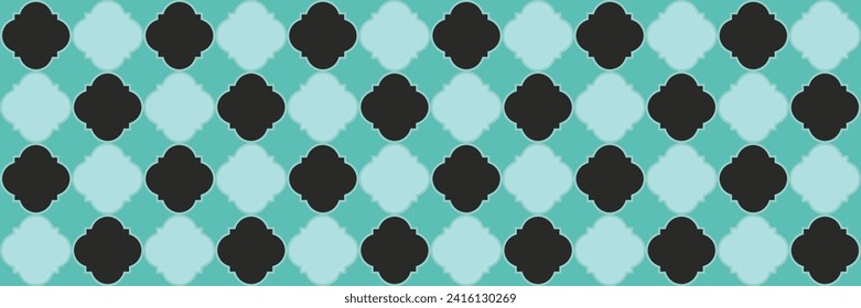 Gradient Shiny Pattern. Noble Ottoman Texture. Cool Moroccan Pattern. Quatrefoil Eastern Ethnic Tesselation. Geometric Trellis Tile. Simple Geo Ramadan. Traditional Seamless Arabian Frame.