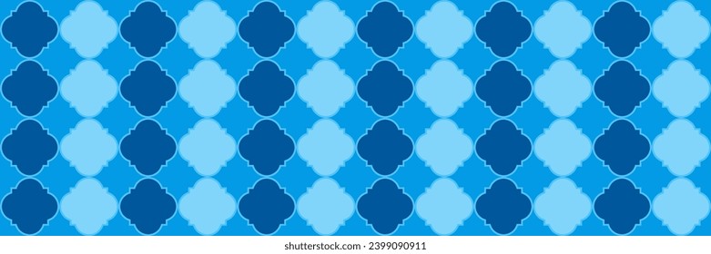 Gradient Shiny Pattern. Traditional Seamless Oriental Border. Modern Geo Ramadan. Quatrefoil Moroccan Ethnic Tesselation. Cool Eastern Pattern. Geometric Trellis Tile. Royal Arabesque Texture.