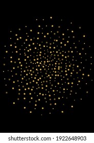 Gradient Shiny Spark Background. Explosion Glitter Texture. Golden Sequin Surprise Design. Best Confetti Illustration.