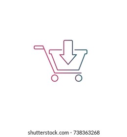 Gradient shopping cart icon