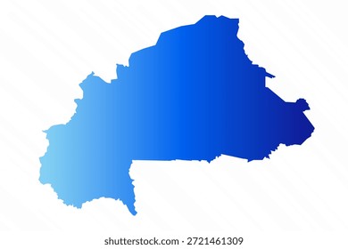 Fondo de mapa de Burkina Faso simple degradado
