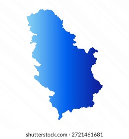 Gradient Simple Serbia Map Background