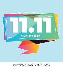 gradient single s day sale labels collection design vector illustration