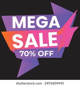 gradient single s day sale labels collection design vector illustrationBig Sale Speech Bubble Icon Vector Design on White Background.