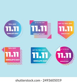 gradient single s day sale labels collection design vector illustrationBig Sale Speech Bubble Icon Vector Design on White Background.