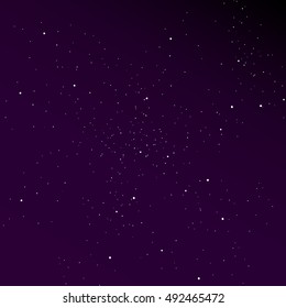 Gradient sky with stars background. Stylish solution for your design