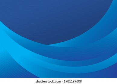 Gradient smooth blue lines background. - Vector.