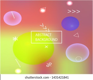 Gradient smooth mesh background. Clean backdrop with bright rainbow colors. Vector illustration concept. Pink eco template for your poster, banner or graphic design.