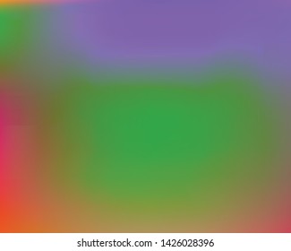 Gradient smooth mesh background. Colorful backdrop with bright rainbow colors. Vector illustration concept. Green eco template for your poster, banner or graphic design.