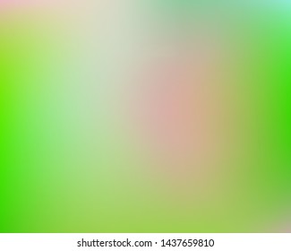 Gradient smooth mesh background. Commercial backdrop with bright rainbow colors. Vector illustration concept. Green eco template for your poster, banner or graphic design.