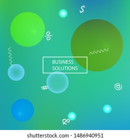 Gradient smooth mesh background. Commercial backdrop with simple muffled colors. Vector illustration art. Green eco template for your poster, banner or graphic design.