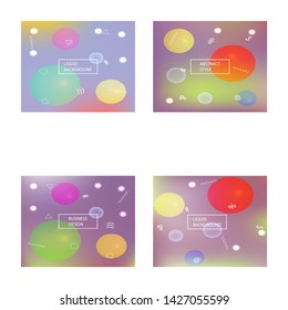 Gradient smooth mesh background. Dynamic backdrop with bright rainbow colors. Vector illustration concept. Violet eco template for your poster, banner or graphic design.