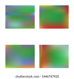 Gradient smooth mesh background. Dynamic backdrop with bright rainbow colors. Vector illustration vintage. Green eco template for your poster, banner or graphic design.