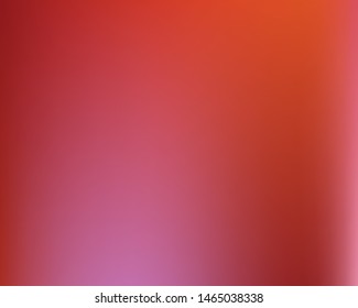 Gradient smooth mesh background. Flat backdrop with simple muffled colors. Vector illustration flyer. Red eco template for your poster, banner or graphic design.