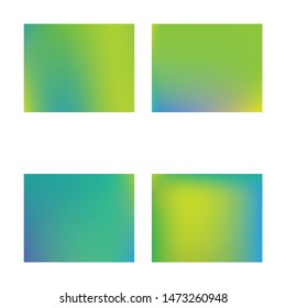 Gradient smooth mesh background. Fresh backdrop with simple muffled colors. Vector illustration art. Green eco template for your poster, banner or graphic design.