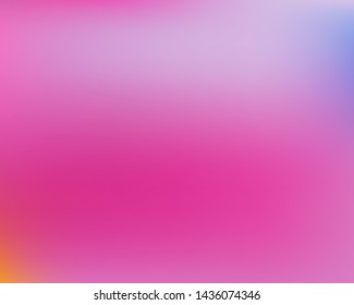 Gradient smooth mesh background. Futuristic backdrop with bright rainbow colors. Vector illustration texture. Pink eco template for your poster, banner or graphic design.