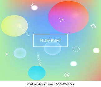 Gradient smooth mesh background. Futuristic backdrop with simple muffled colors. Vector illustration concept. Blue eco template for your poster, banner or graphic design.