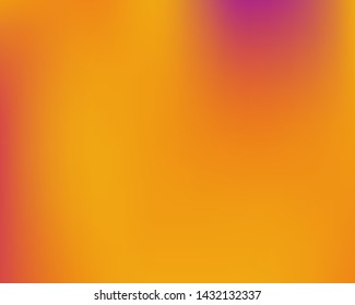 Gradient smooth mesh background. Minimal backdrop with bright rainbow colors. Vector illustration elements. Yellow eco template for your poster, banner or graphic design.