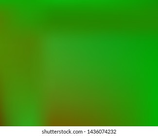 Gradient smooth mesh background. Minimal backdrop with bright rainbow colors. Vector illustration space. Green eco template for your poster, banner or graphic design.