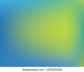 Gradient smooth mesh background. Minimal backdrop with simple muffled colors. Vector illustration space. Blue eco template for your poster, banner or graphic design.