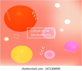 Gradient smooth mesh background. Simple backdrop with simple muffled colors. Vector illustration space. Blue eco template for your poster, banner or graphic design.