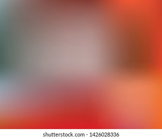 Gradient smooth mesh background. Vector illustration vintage. Flat backdrop with bright rainbow colors. Red eco template for your poster, banner or graphic design.