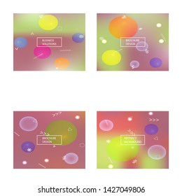 Gradient smooth mesh background. Vector illustration layout. Vibrant backdrop with bright rainbow colors. Violet eco template for your poster, banner or graphic design.