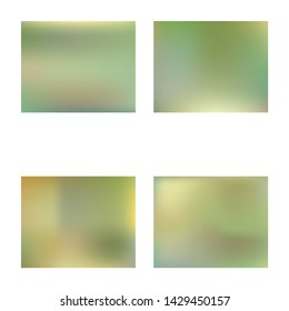 Gradient smooth mesh background. Vector illustration vintage. Colorful backdrop with bright rainbow colors. Green eco template for your poster, banner or graphic design.