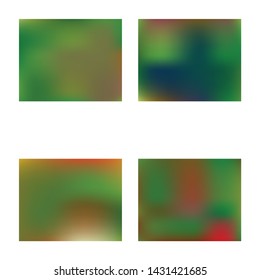 Gradient smooth mesh background. Vector illustration flyer. Dynamic backdrop with bright rainbow colors. Green eco template for your poster, banner or graphic design.