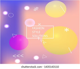 Gradient smooth mesh background. Vector illustration elements. Vibrant backdrop with bright rainbow colors. Pink eco template for your poster, banner or graphic design.