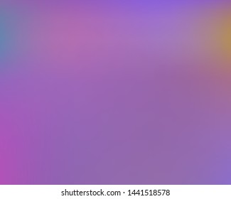 Gradient smooth mesh background. Vector illustration texture. Minimal backdrop with bright rainbow colors. Violet eco template for your poster, banner or graphic design.
