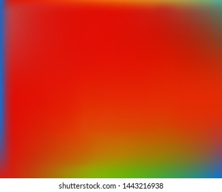 Gradient smooth mesh background. Vector illustration vintage. Simple backdrop with bright rainbow colors. Red eco template for your poster, banner or graphic design.