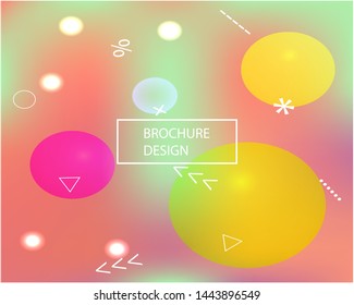 Gradient smooth mesh background. Vector illustration layout. Clean backdrop with soft muffled colors. Pink eco template for your poster, banner or graphic design.